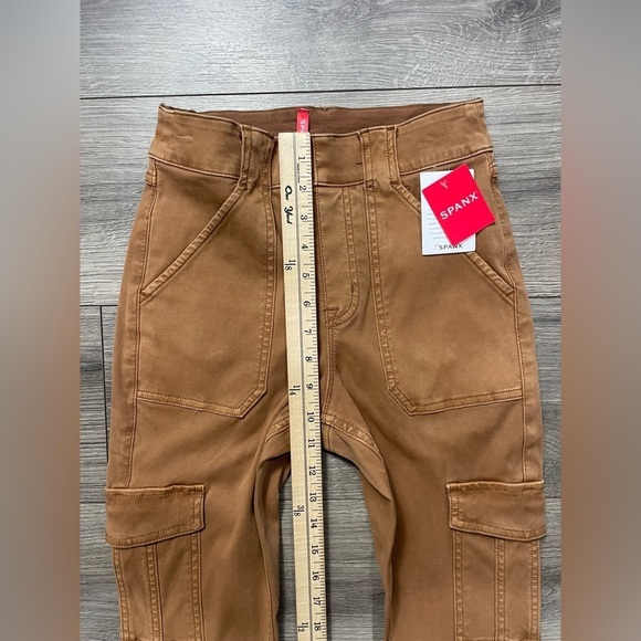 NWT SPANX Stretch Twill Ankle‎ Cargo Pant in Honey Glow Sz S - Picture 7 of 12